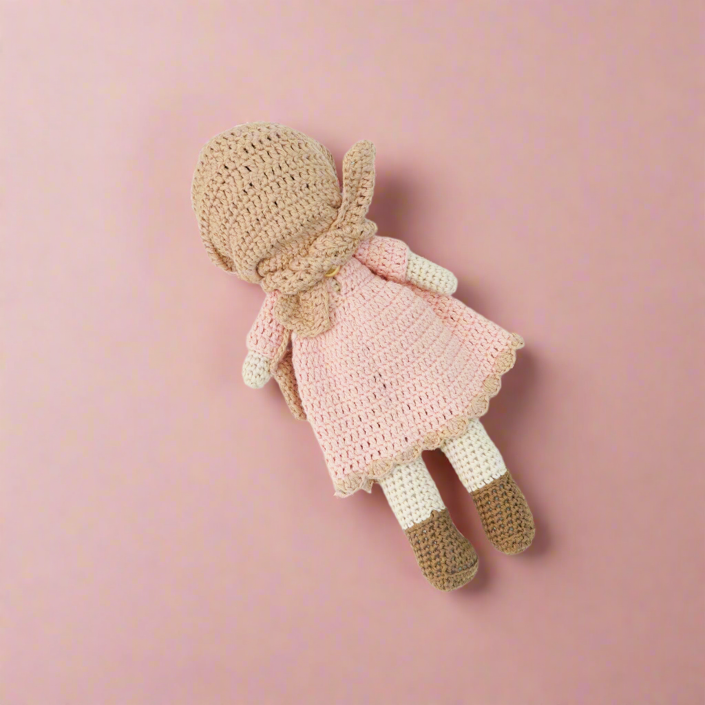 Emaan - Crochet Hijab Doll, Blush Colour